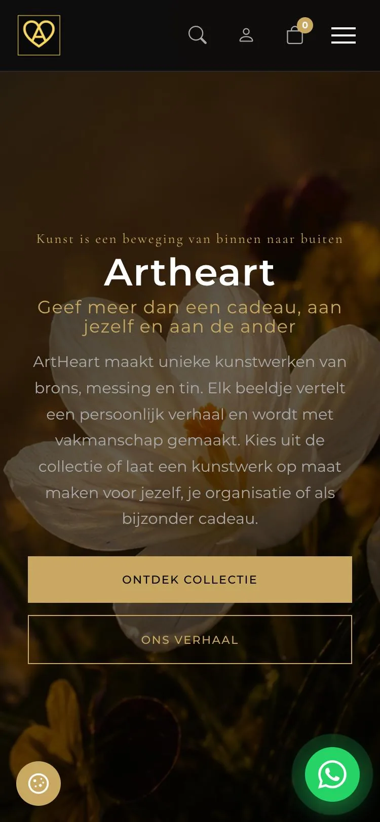 Art Heart, mobiele weergave