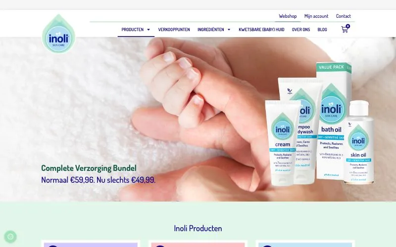 Inoli Skin Care, productoverzicht